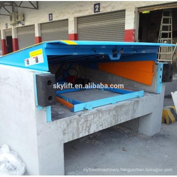 container forklift loading manual hydraulic dock ramps